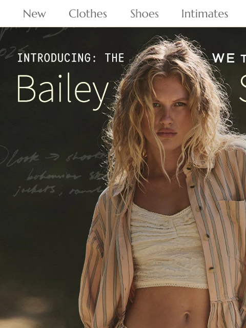 freepeople newsletter: Introducing: The Bailey Shirt 👔