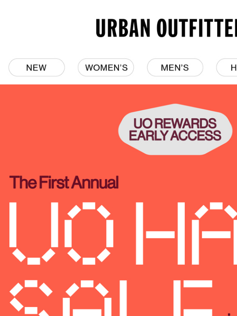 urbanoutfitters newsletter: a new, annual sale coming soon