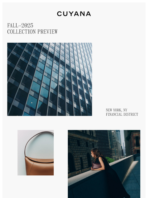 cuyana newsletter: Fall Preview