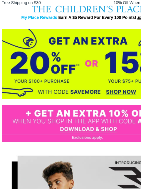 childrensplace newsletter: New Nike 3BRAND drops just in!