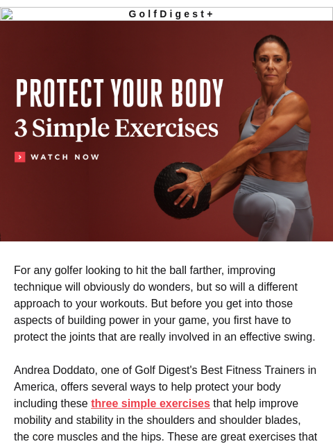 golfdigest newsletter: How to swing faster without getting hurt