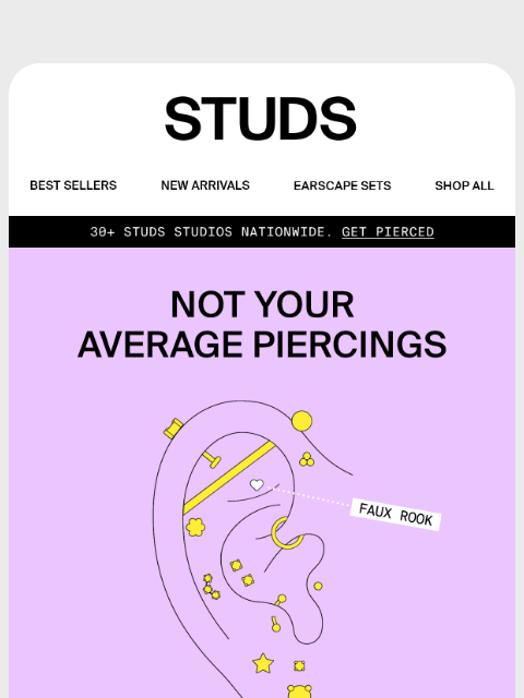 studs newsletter: Piercings you might not know (but should)
