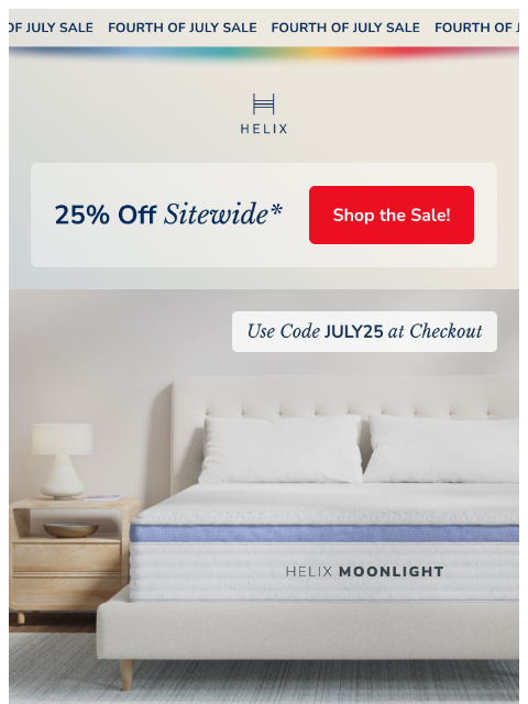 helixsleep newsletter: Time's running out for 25% OFF