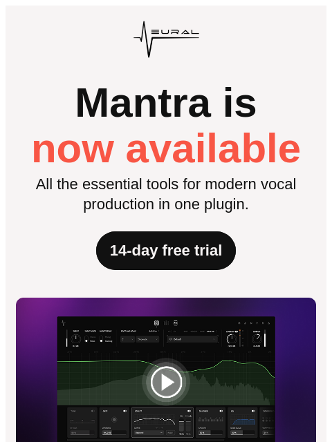 neuraldsp newsletter: Have you seen our vocal plugin?