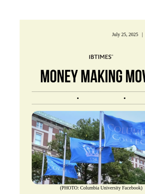 beehiiv newsletter: "Why Is Trump Blaming Columbia University?"