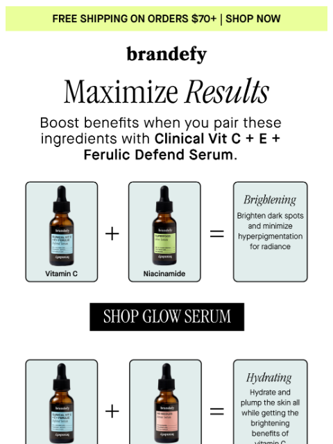 brandefyskin newsletter: Want to maximize your results?