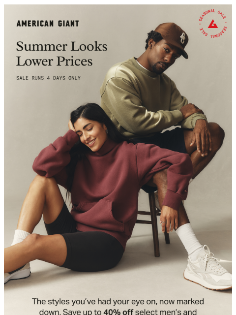 american-giant newsletter: Our Summer Sale Just Opened