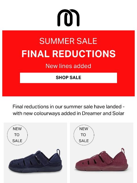 mahabis newsletter: Final Sale Reductions