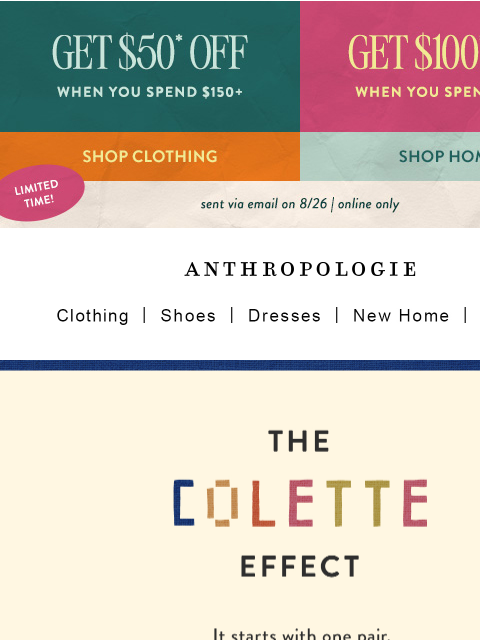 anthropologie newsletter: The Colette effect is real