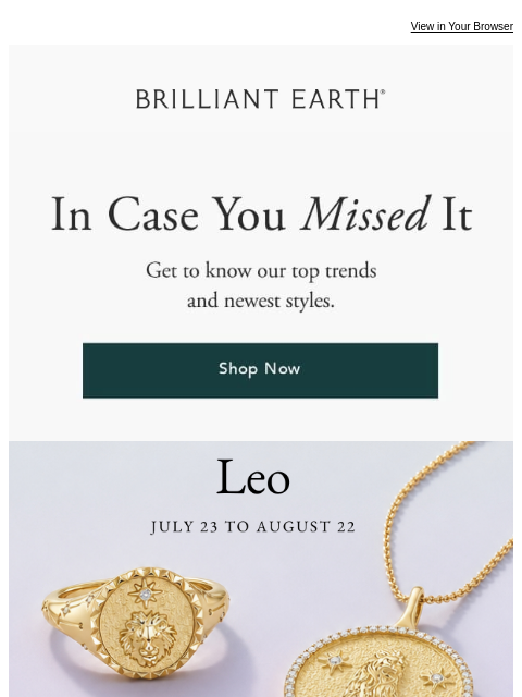 brilliantearth newsletter: This month’s best sellers are here