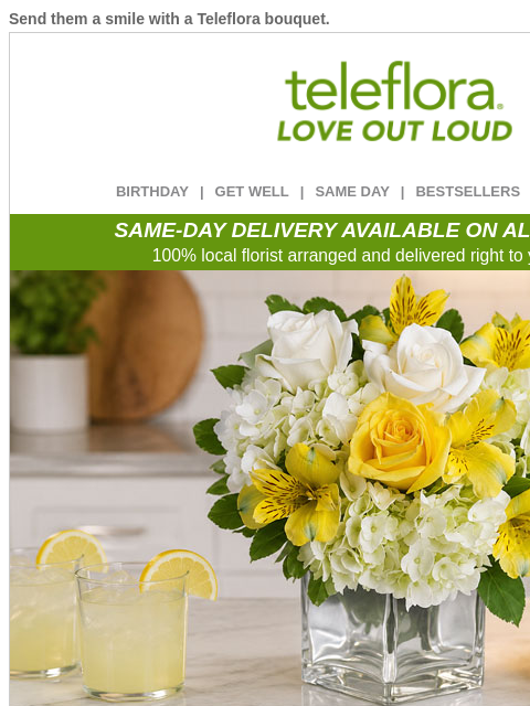 teleflora newsletter: Parents' Day is Tomorrow! 💐 20% Off Best Flowers