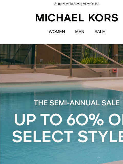 michaelkorsmail newsletter: Don’t Forget! You’ve Got Up To 60% Off Sale