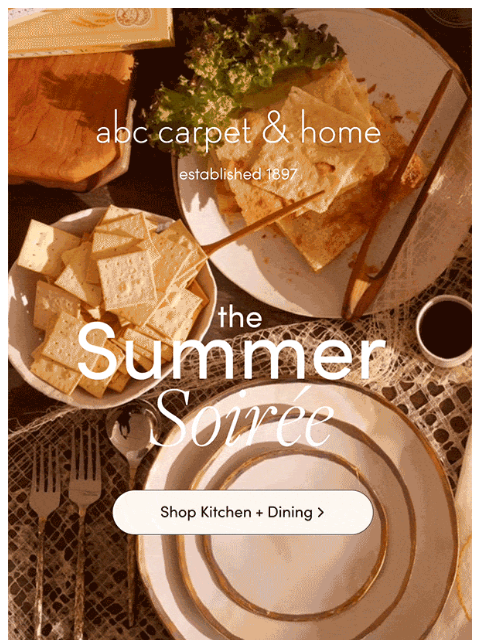 abchome newsletter: Everything You Need for a Summer Soirée