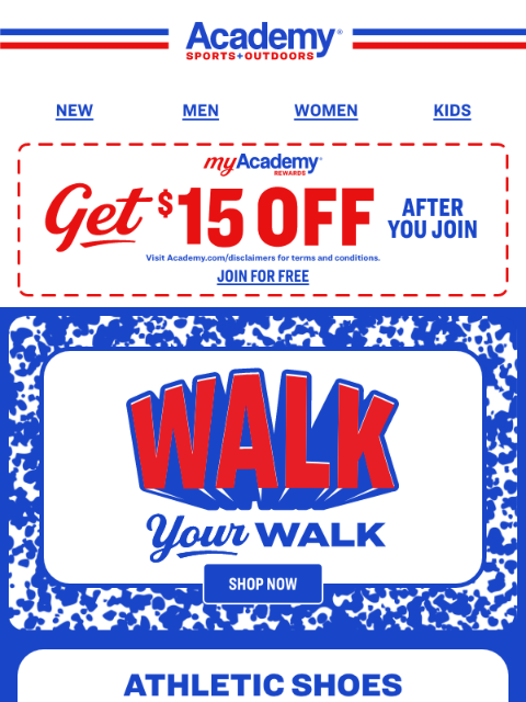 academy newsletter: Pass the Style Test with Shoes from $29.99