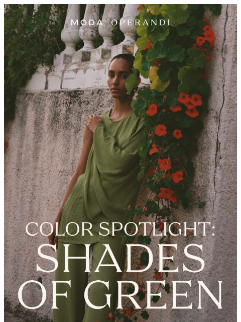 modaoperandi newsletter: The Mood: 🌴🥝💚🐍🌵