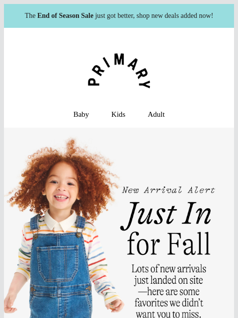 primary newsletter: Your Guide to the Latest Arrivals