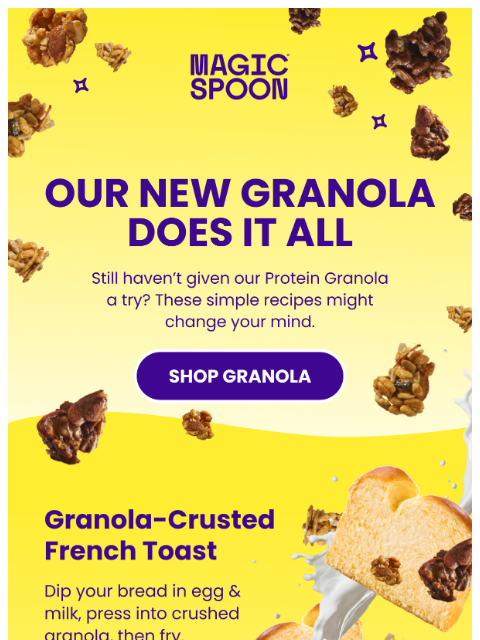 magicspoon newsletter: Granola recipes you must try 💯