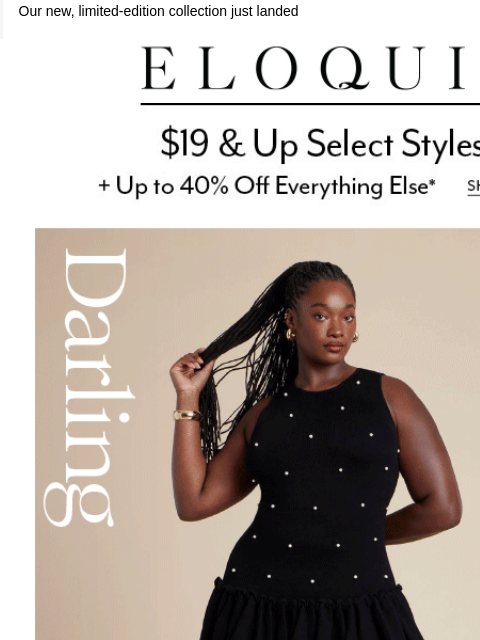 eloquii newsletter: NEW & oh-so darling 🤍