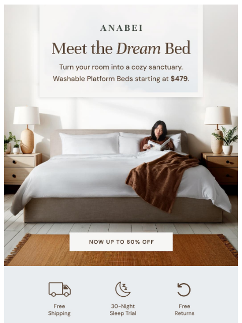 anabei newsletter: Soft, spacious & nap-worthy