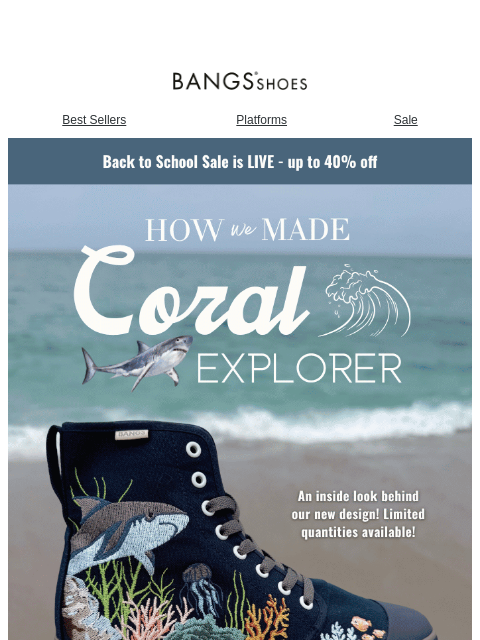 bangsshoes newsletter: Behind the Scenes 👟🪸🦈