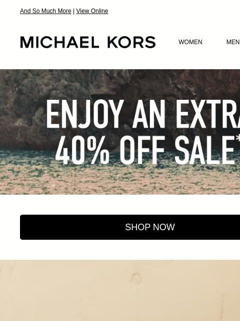 michaelkorsmail newsletter: An Extra 40% Off The Perfect Summer Sandal