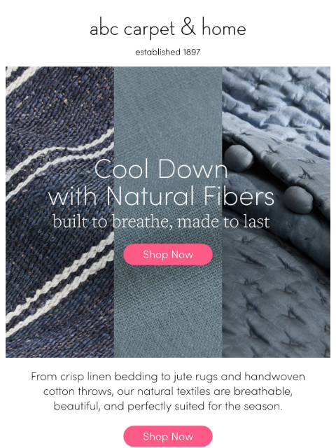 abchome newsletter: Naturally Cool, All Season Long