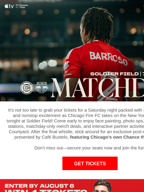 chicagofirefc newsletter: TONIGHT: Chicago Fire vs New York Red Bulls