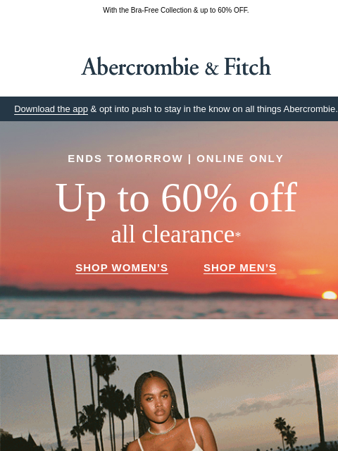 abercrombie newsletter: Make plans this Saturday...