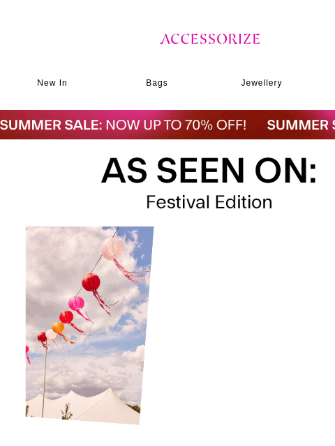 accessorize newsletter: SPOTTED: this festival season 👀