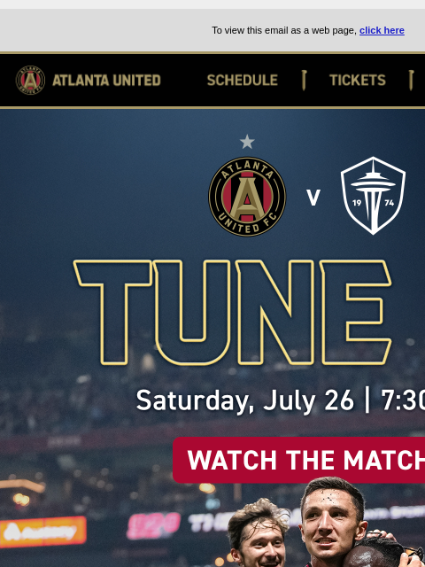 atlutd newsletter: Watch TONIGHT 📺 7:30pm