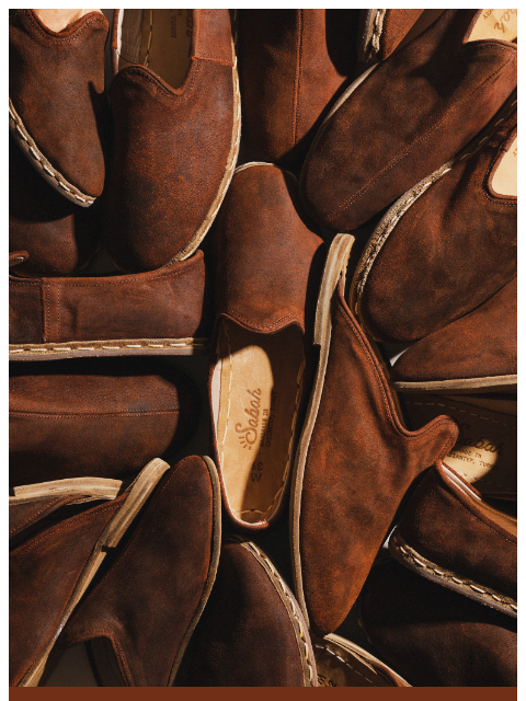 sabah newsletter: Meet Siena 🤎 Oiled Suede.