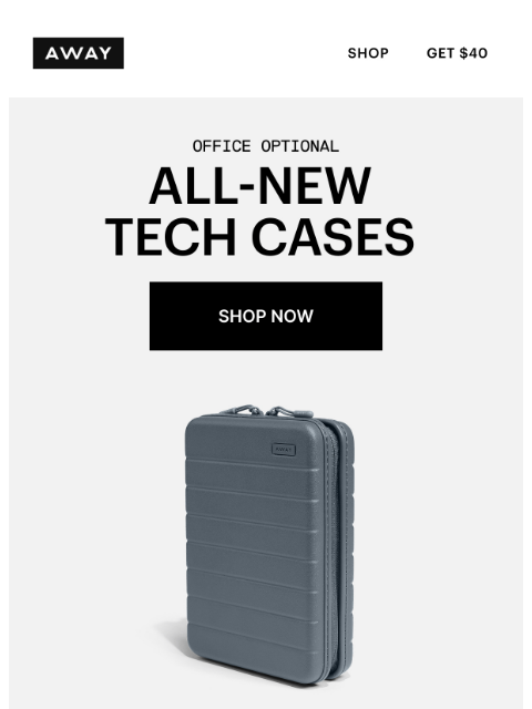 awaytravel newsletter: All-new Tech Cases just landed