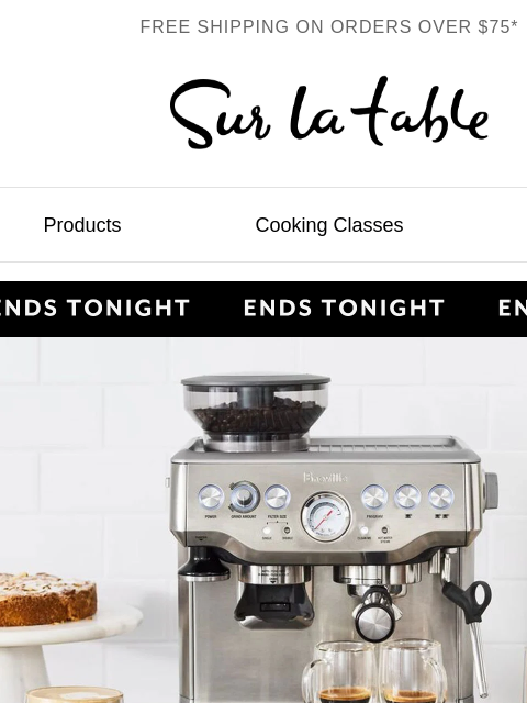 surlatable newsletter: Breville's biggest sale of summer ends tonight.