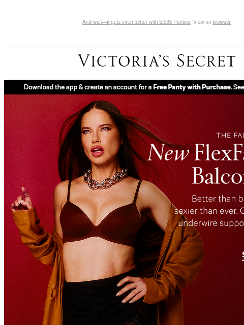 victoriassecret newsletter: Hint: Fall's Best Bras + 25% Off $60+