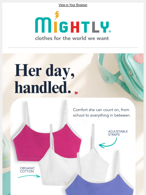 mightly newsletter: She's more confident in these bralettes