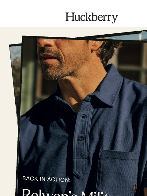 huckberry newsletter: Relwen’s Military-Inspired Polo