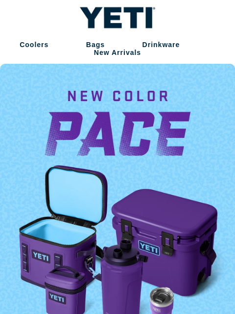 yeti newsletter: Grab Gear In All-New Pace Purple