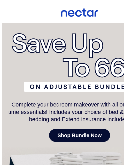 nectarsleep newsletter: Why save up to 66%? Sweet dreams await 😶‍🌫️...