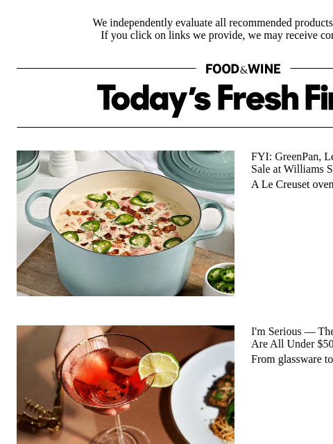 foodandwine newsletter: I'm Serious — These Nordstrom Kitchen Finds Are Al...