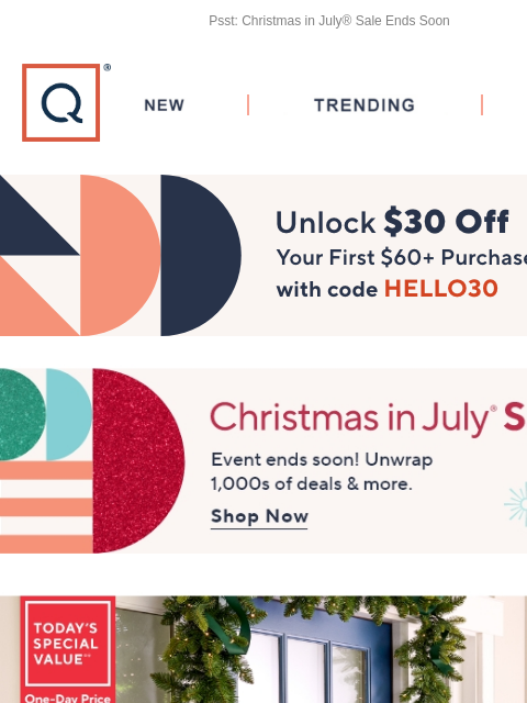 Psst: Christmas in July® Sale Ends Soon QVC New TRENDING DEALS Unlock $30 off Your First Purchase Christmas in July Bethlehem Lights TSV Picked for You Skechers Virtue Rhinestone Vegan Sneakers -