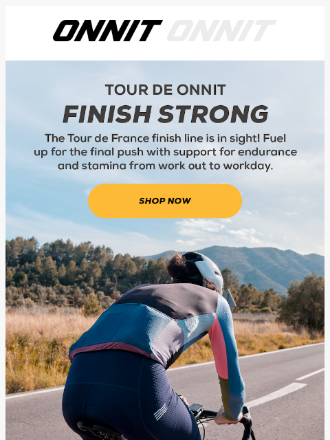 onnit newsletter: Fuel for the Final Push