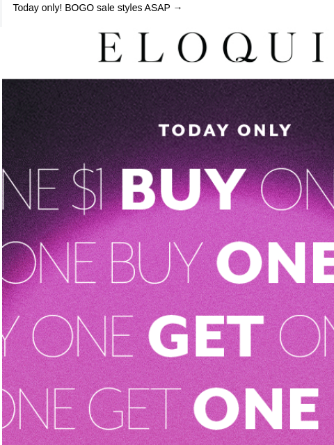 eloquii newsletter: PSST...ONLY $1 👀