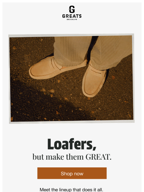 greatsbrand newsletter: Loafers But Make Them GREAT