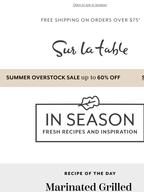 surlatable newsletter: Plot Twist: Zucchini Stole the BBQ Spotlight