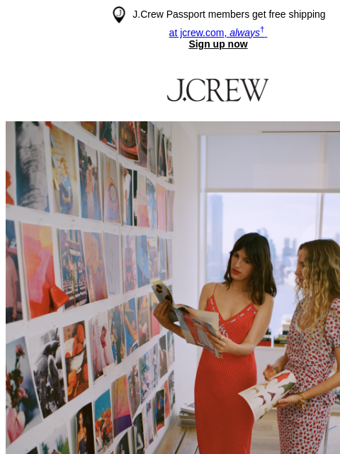 jcrew newsletter: Behind the design: Rouje X J.Crew