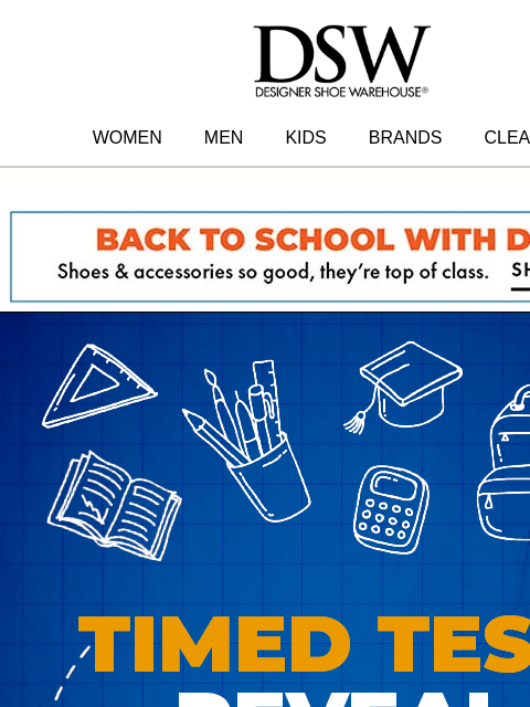 dsw newsletter: NOT A DRILL FLASH SALE ALERT!