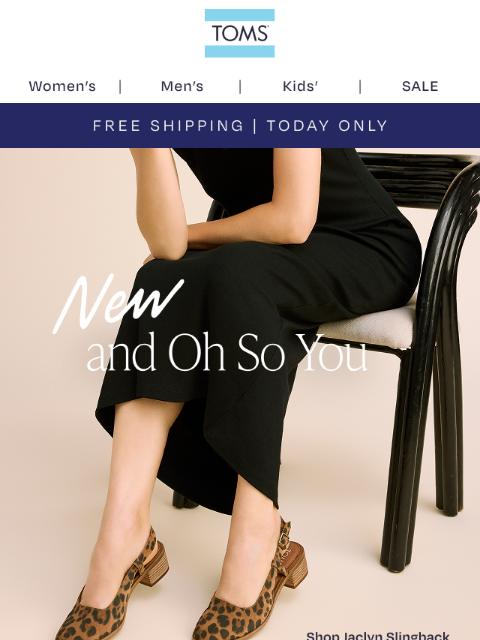 toms newsletter: Meet the NEW Jaclyn Slingback