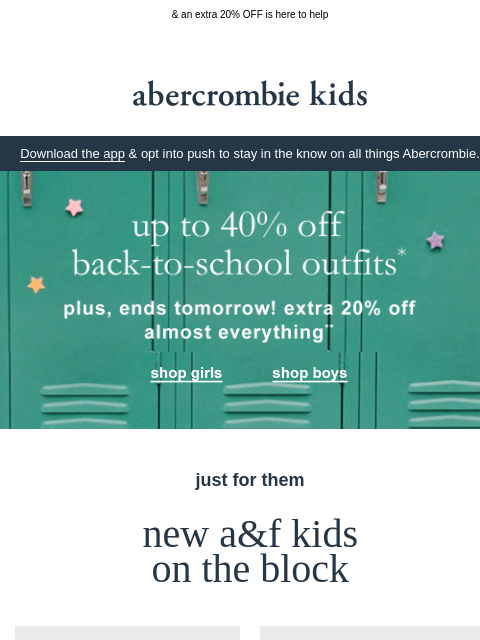 abercrombie newsletter: these new arrivals are summer must-haves