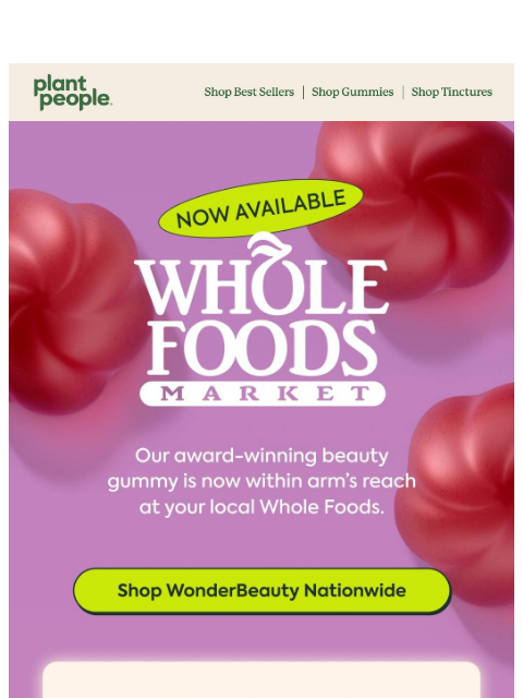 plantpeople newsletter: Now @ Whole Foods! 💅