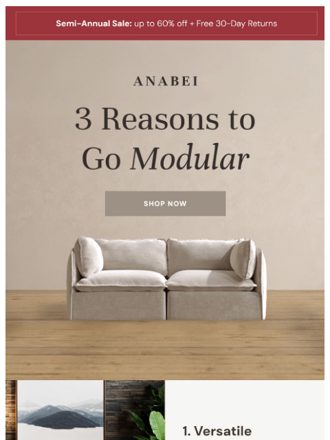 anabei newsletter: Your couch, your rules